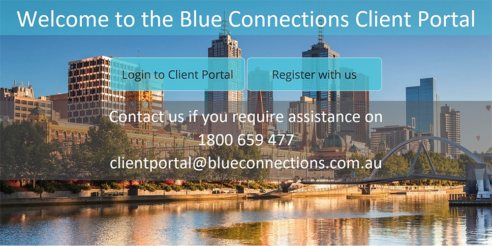 Blue Connections Client Portal