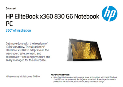 EliteBook x360 830 G6 Notebook PC