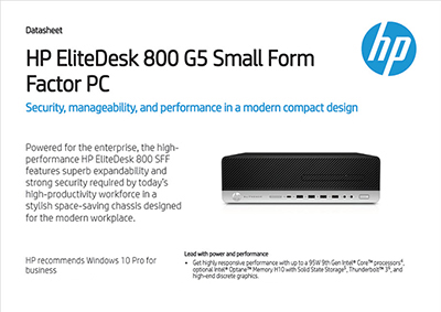 EliteDesk 800 G5 Small Form Factor PC