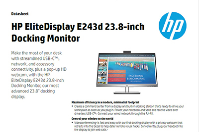 EliteDisplay E243d 23.8-inch Docking Monitor