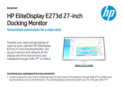 EliteDisplay E273d 27-inch Docking Monitor