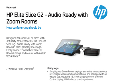 Elite Slice G2 - Audio Ready with Zoom Rooms