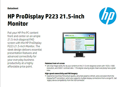 ProDisplay P223 21.5-inch Monitor