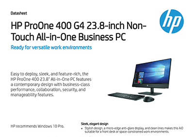 ProOne 400 G4 23.8-inch Non-Touch All-in-One Business PC