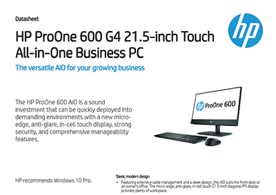 ProOne 600 G4 21.5-inch Touch All-in-One Business PC