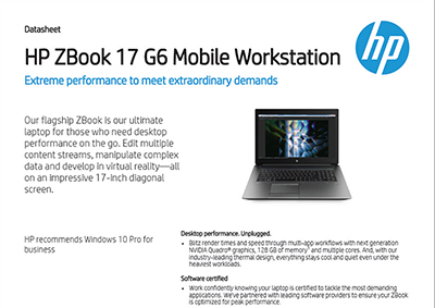 ZBook 17 G6 Mobile Workstation