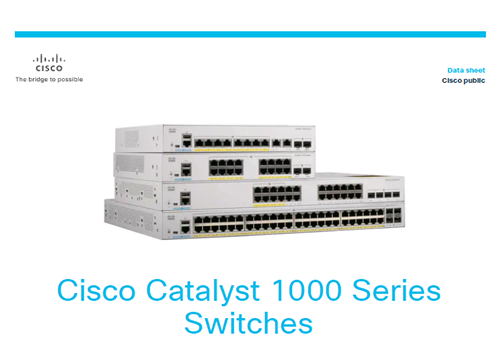 Datasheet: Cisco Catalyst 1000 Series Switches