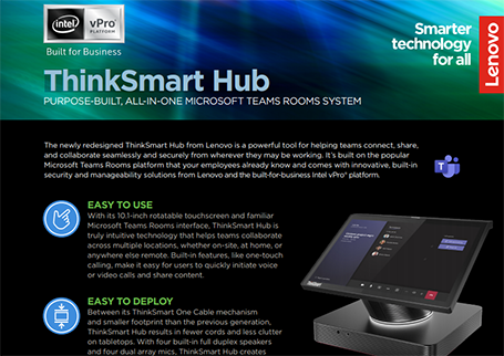 Embrace Hybrid Working with the ThinkSmart Hub