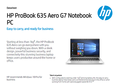 HP ProBook 635 Aero G7 Notebook